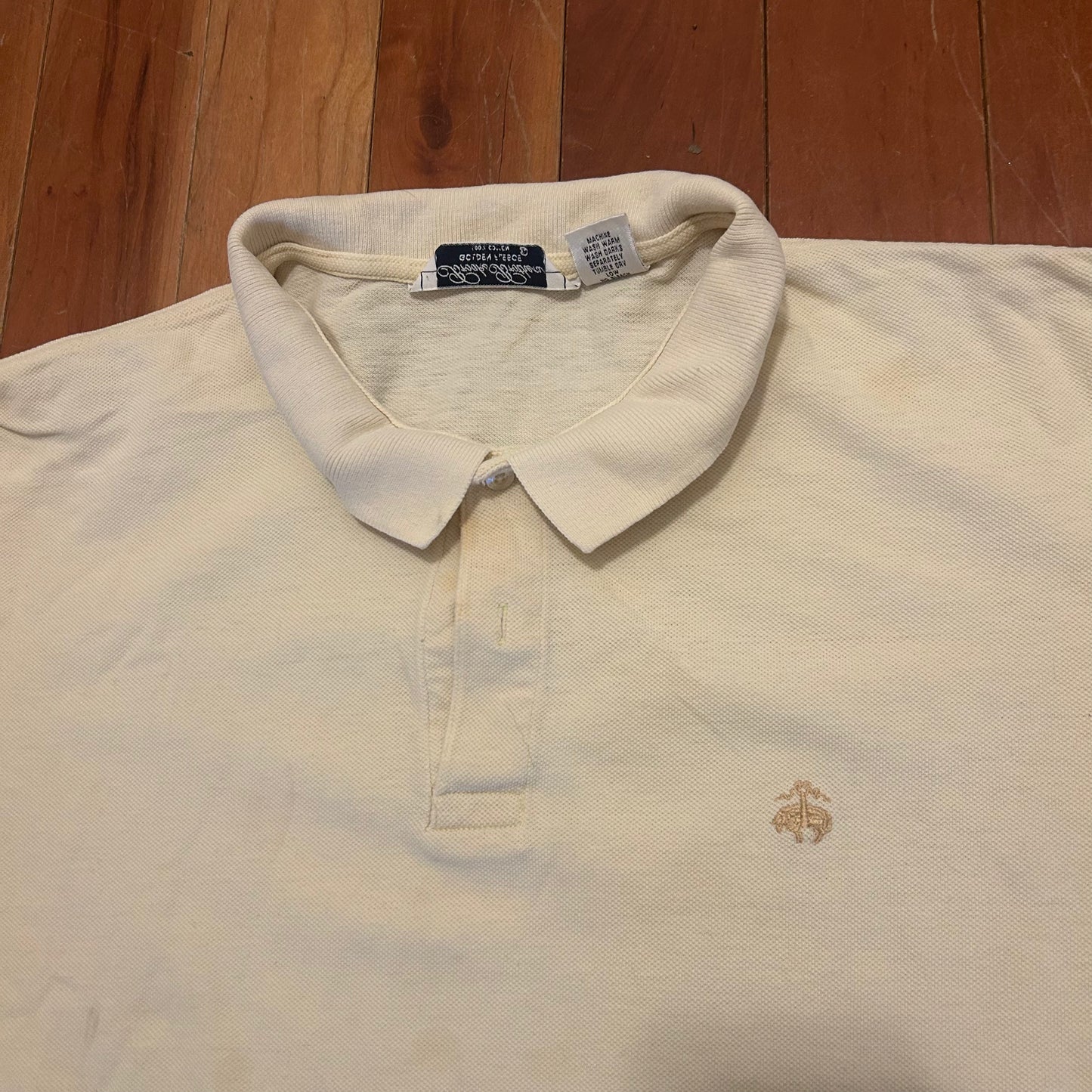 Brooks Brothers Golden Fleece Yellow Polo Shirt - XLarge - 24" x 28"