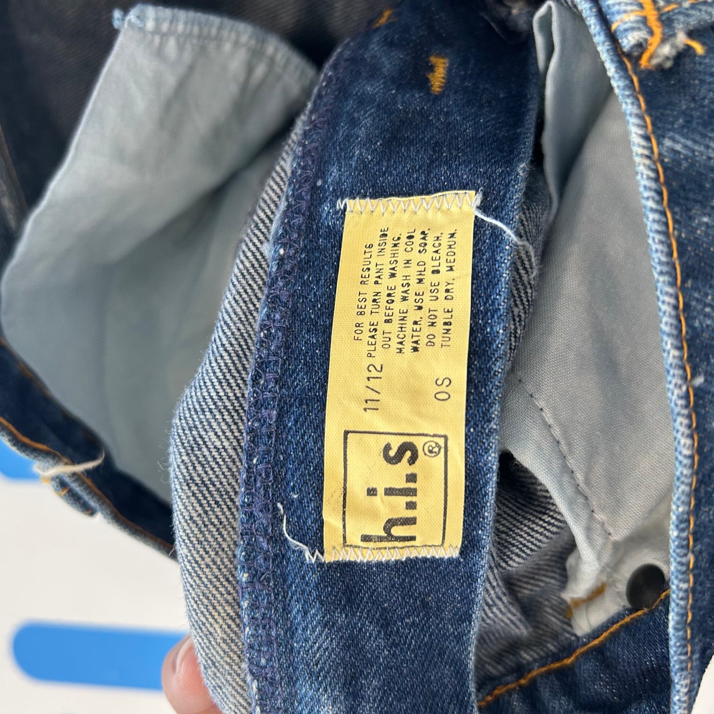 90's Chic H.I.S. Denim Blue Jeans - Tagged 11/12 - 28" x 29"