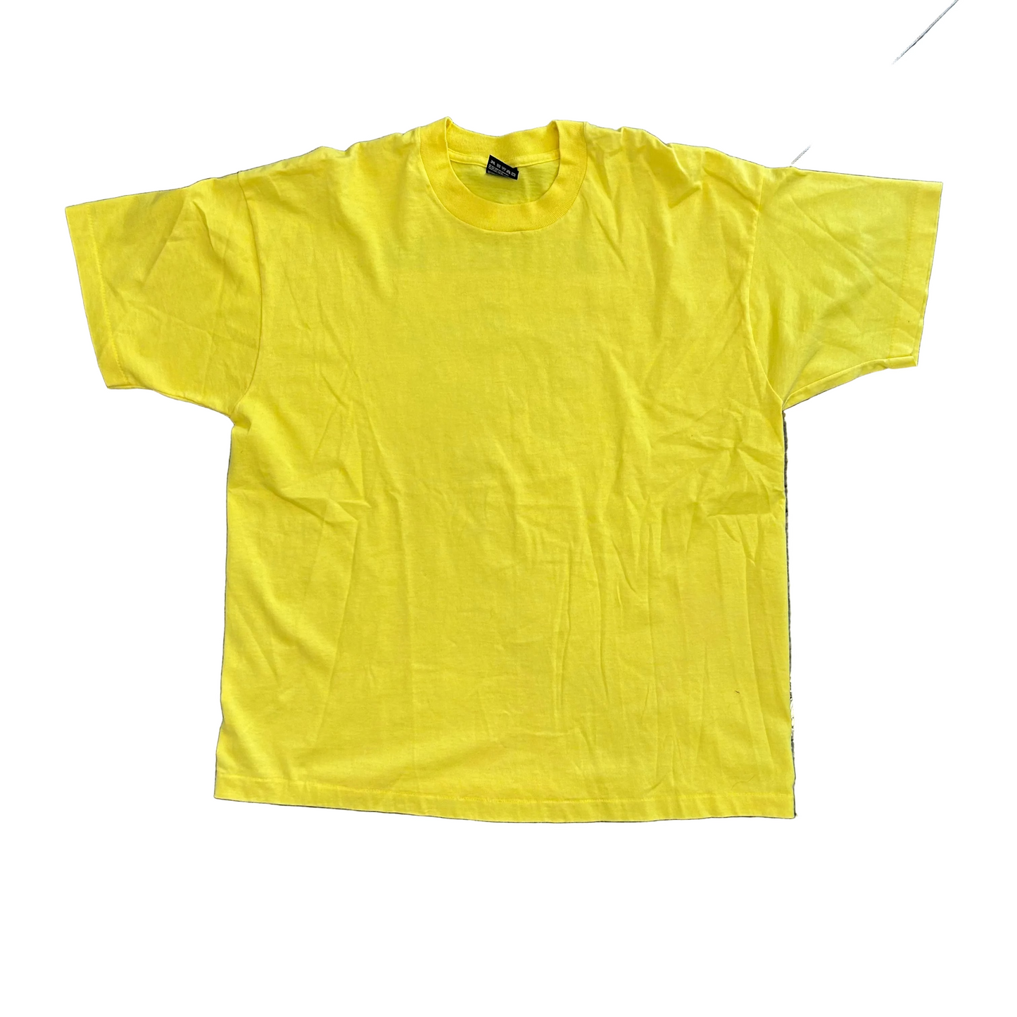 90's Center St Styling Salon Yellow Tshirt - Large - 23.5" x 28"