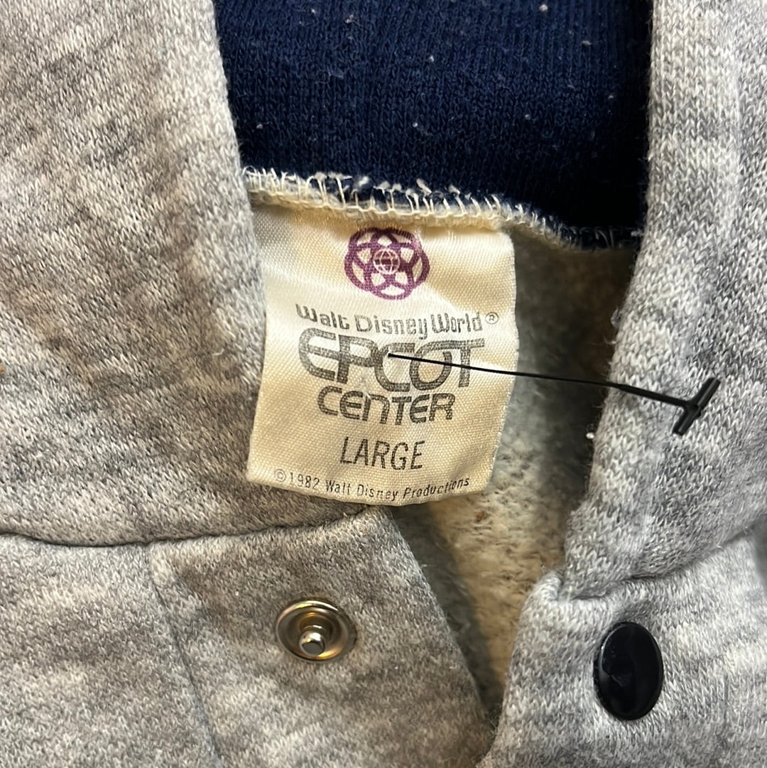 90's Disney Epcot Sweatshirt Hoodie - Large - 23” x 25”