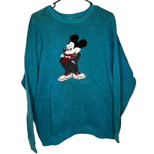 70/80’s Mickey Crewneck Sweatshirt - Medium - 21.5” x 26”