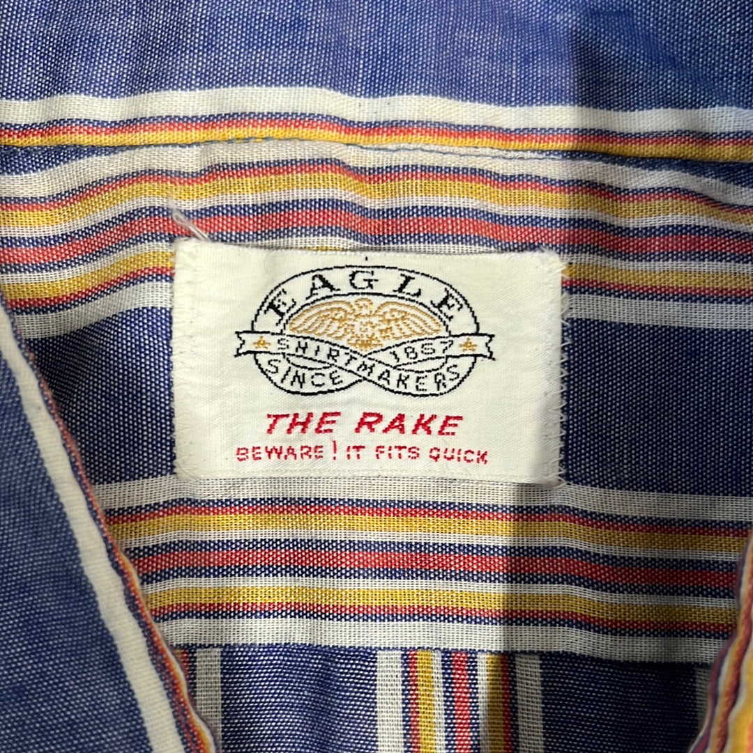 70's Eagle Button Up Shirt - Medium - 21.5” x 33”