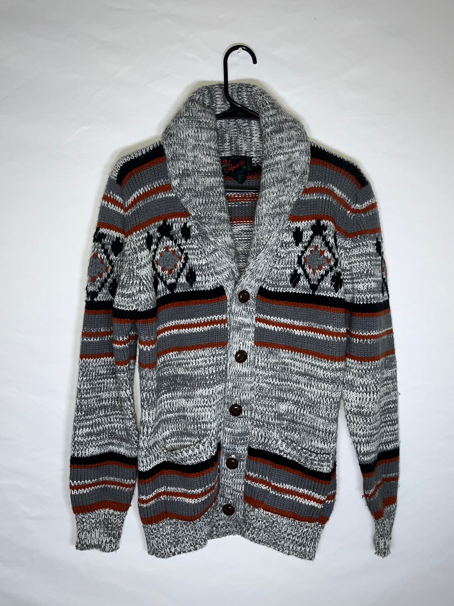 70's Cardigan Sweater - Small - 19” x 27.5”