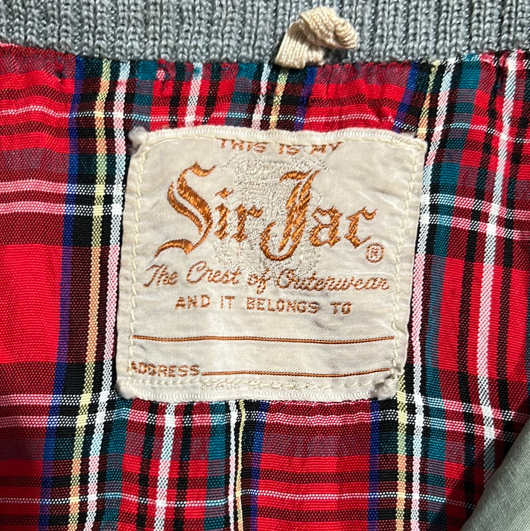 Chaqueta forrada con cremallera Sir Jac de los años 60/70 - Pequeño - 19" x 23"