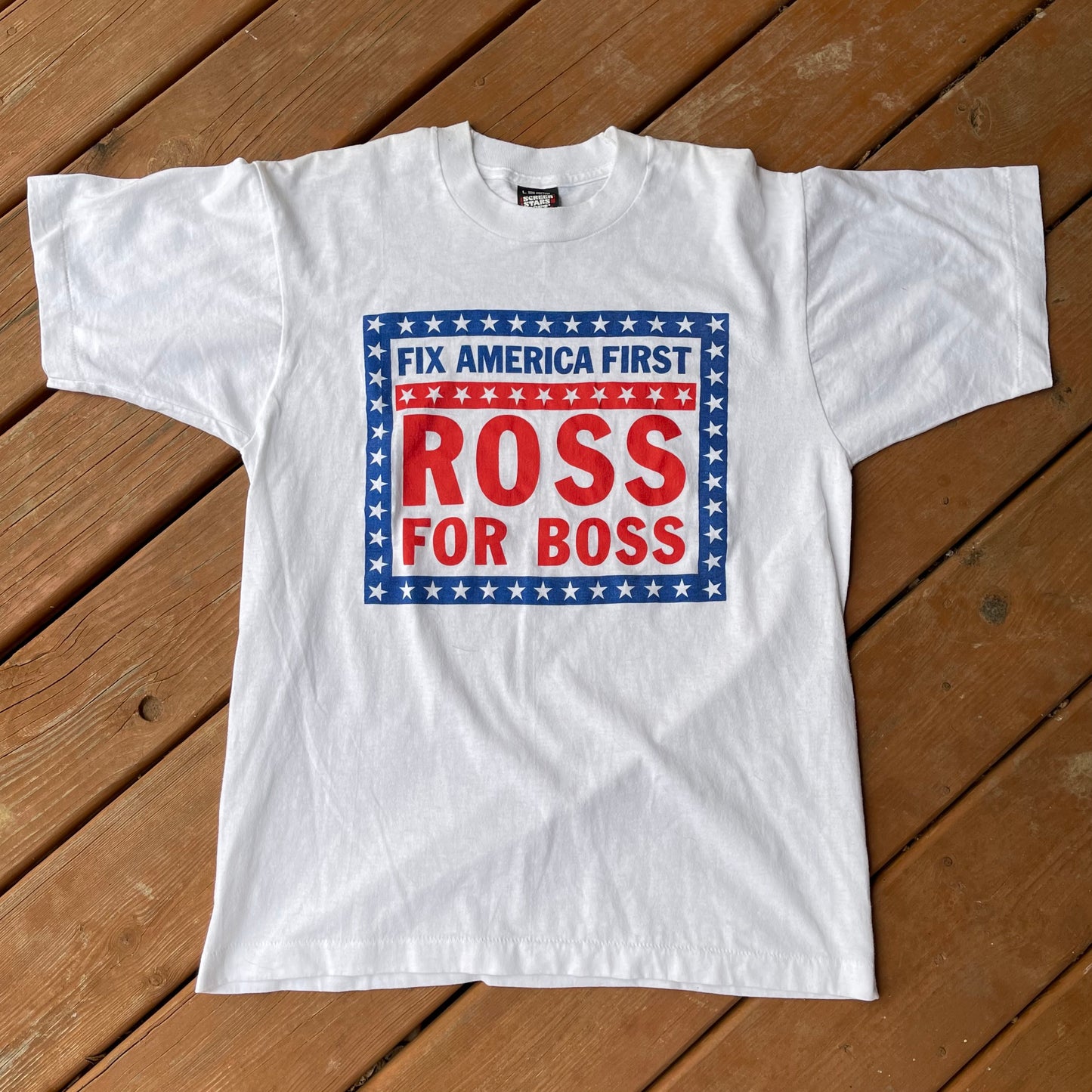1990s screen stats Ross for Boss T-shirt- M