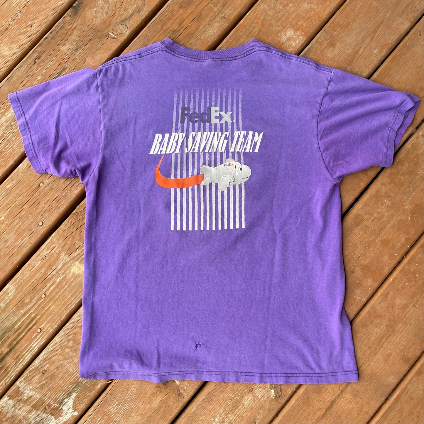 2001 El equipo de salvamento de bebés de FedEx Walk america se ajusta como L