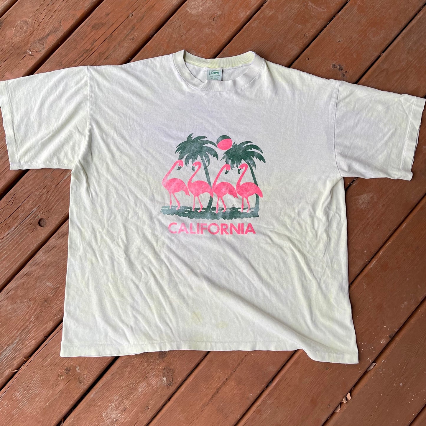 Camiseta de California de 1990 - boxy L