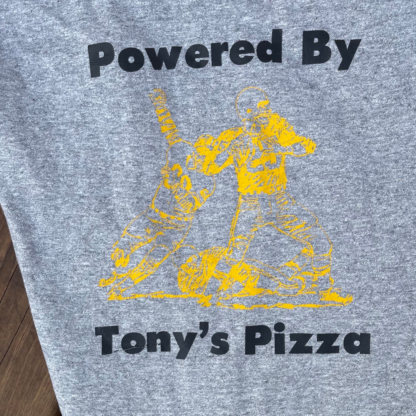 Camiseta azul marino Army Beat de los años 80 - L