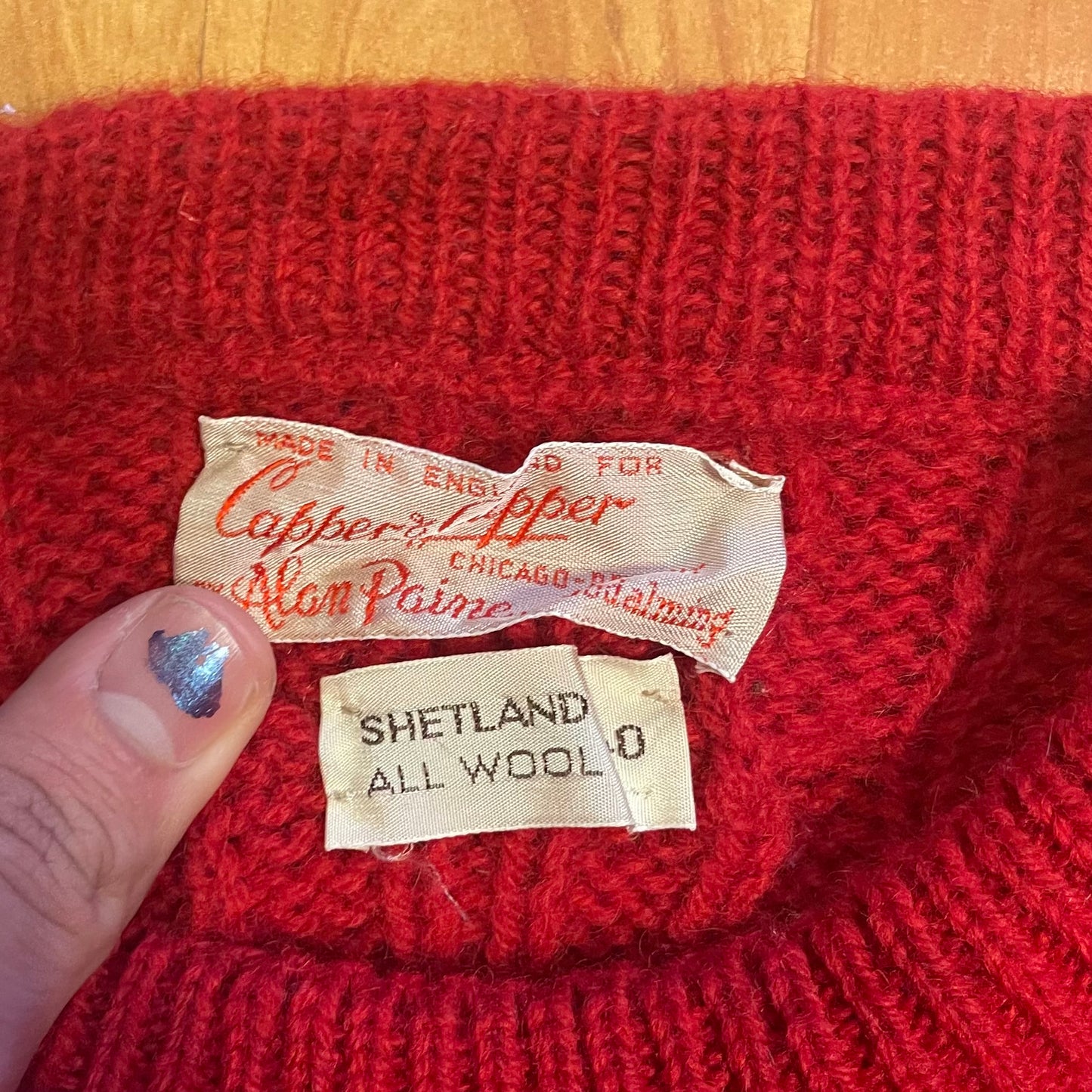 Suéter de lana de 1980 - M