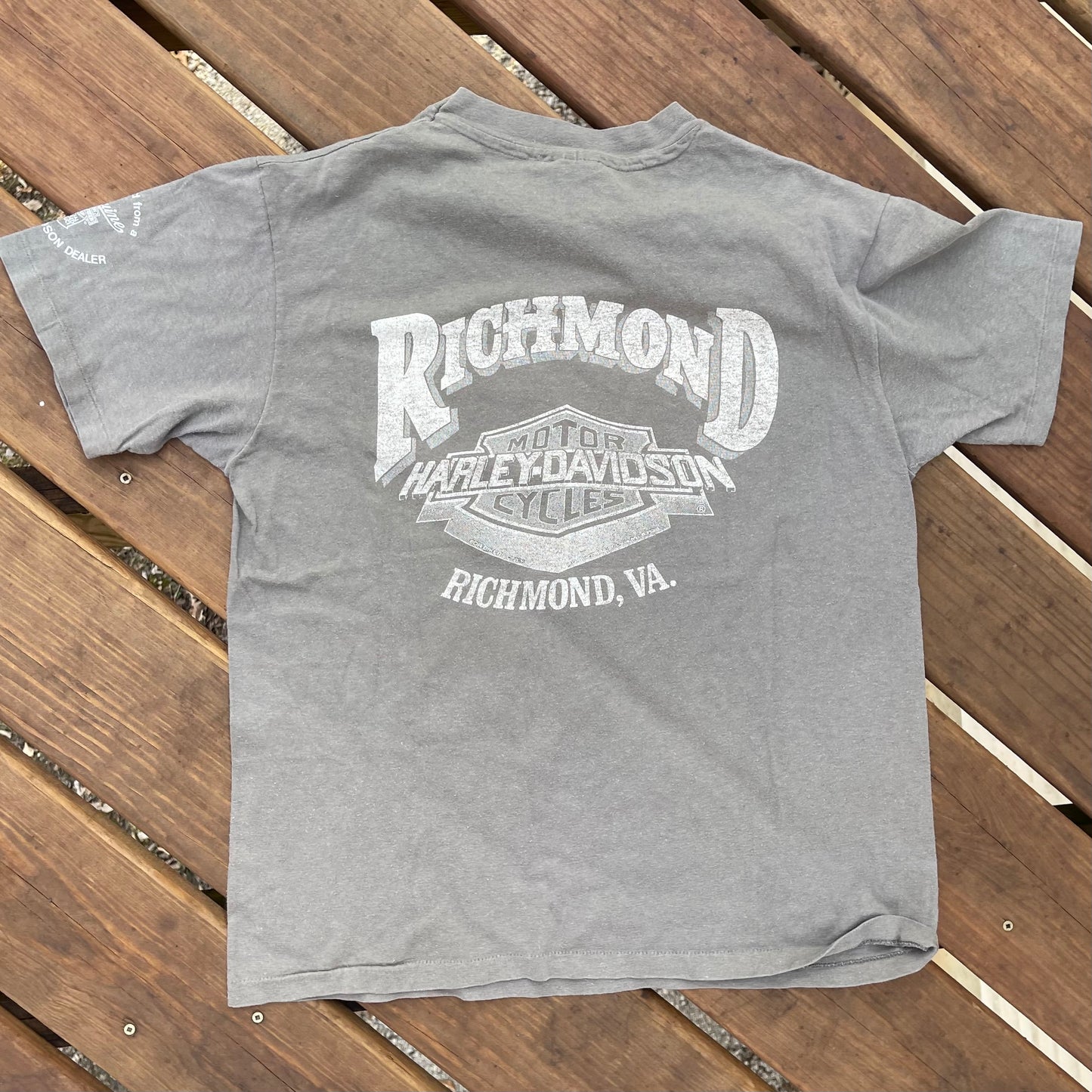 Camiseta Harley Richmond de 1990 - L