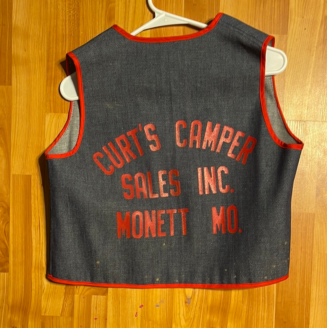 80’s Keep on Camping Vest - S 18” x 18”