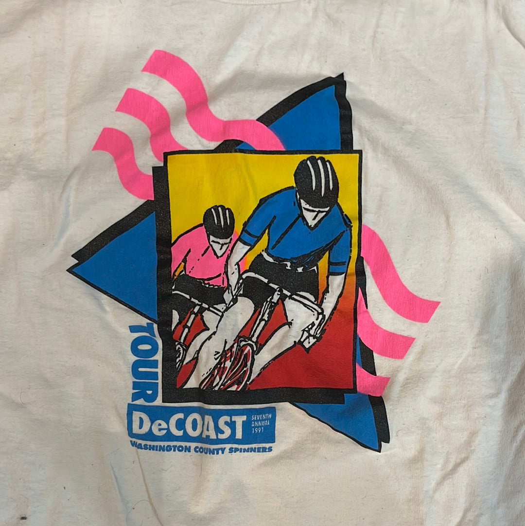 Camiseta de manga larga del Tour de la Costa de los 90 - 19" x 26"