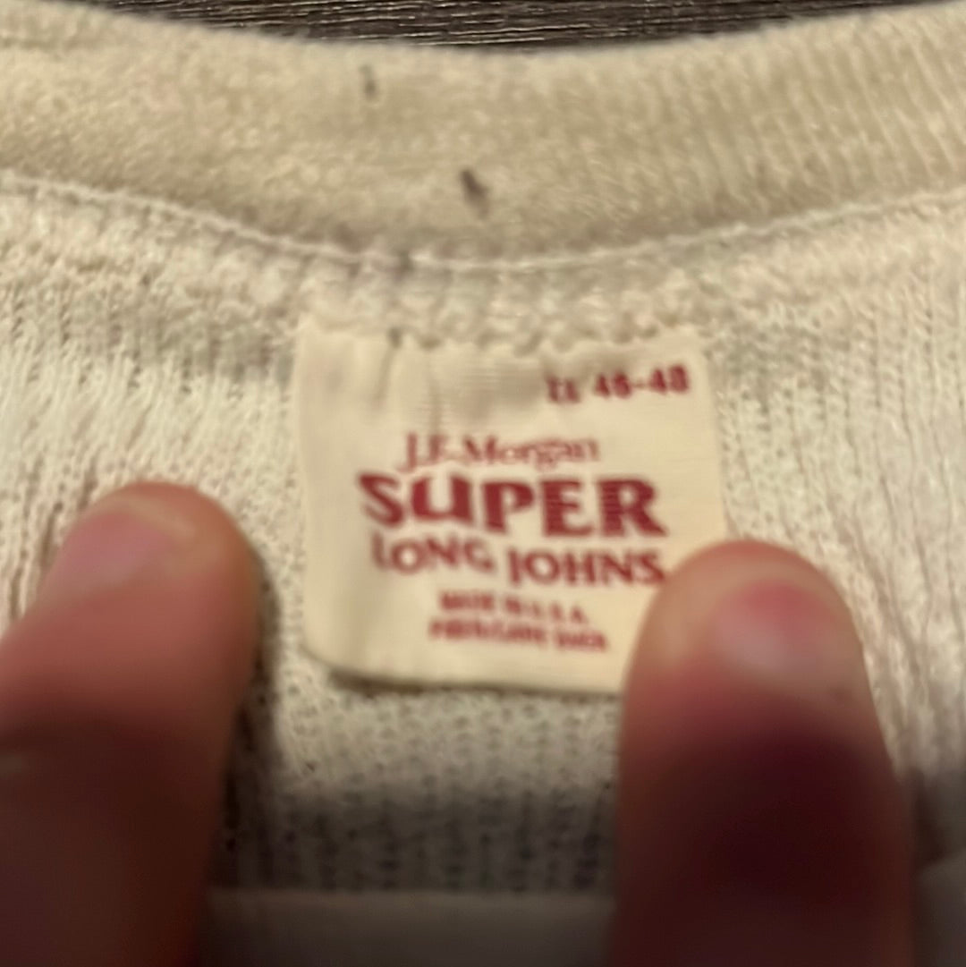 70's JE Morgan Super Long John Thermal - XSmall - 16” x 27”