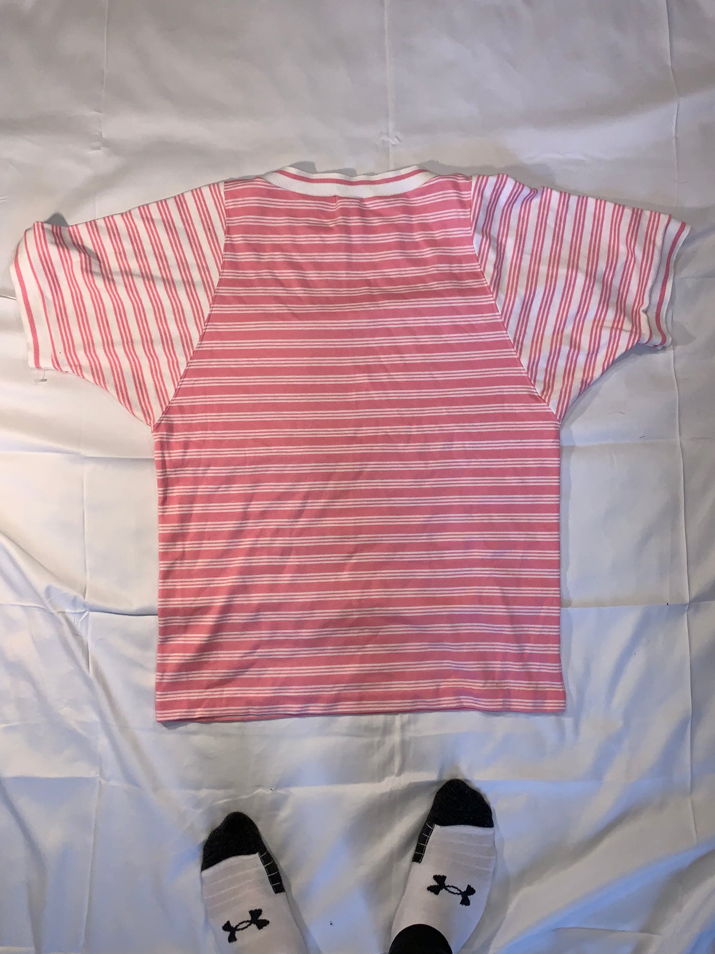 80's Pink Jantzen Tshirt - Medium - 21” x 27”