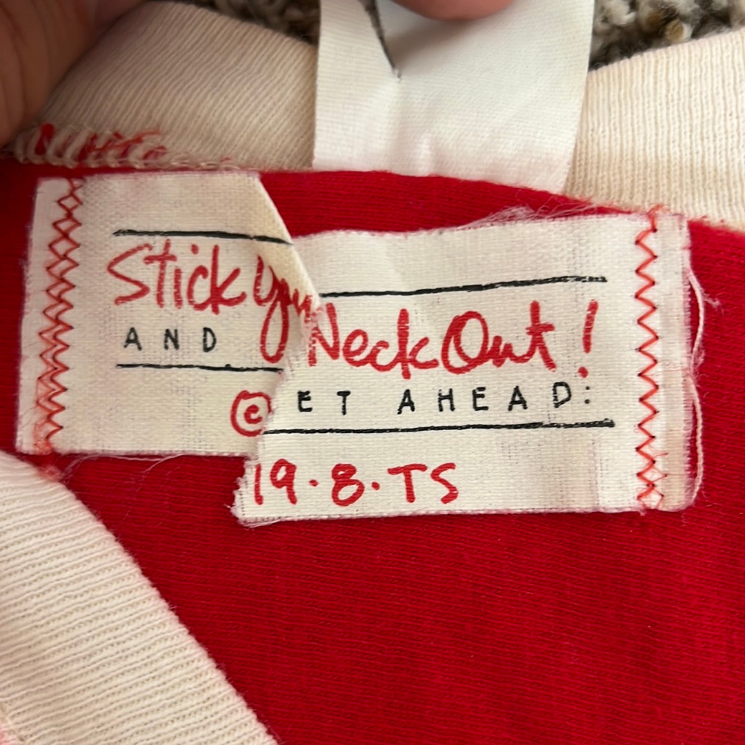 Playera de club de playa de los años 70/80 - Larga pequeña - 18” x 32”