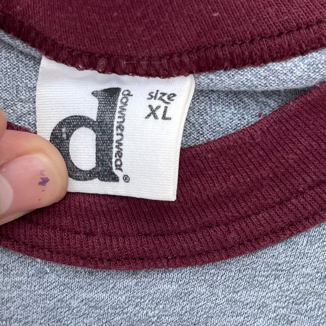 1980's Arkansas Razorbacks Ringer Tshirt - XL