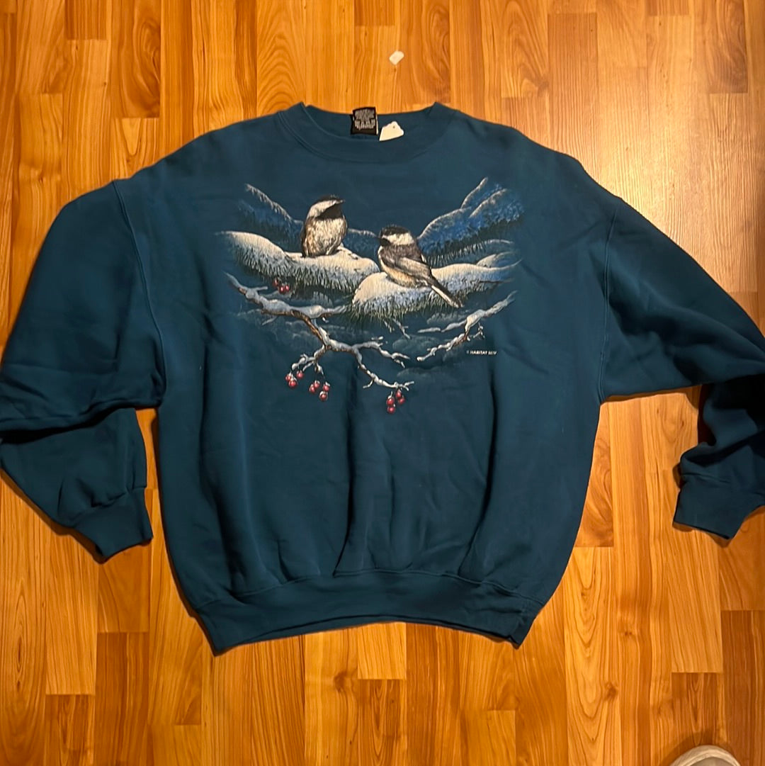 Cuello redondo Bird Grandma de los 90 - 23.5" x 26"