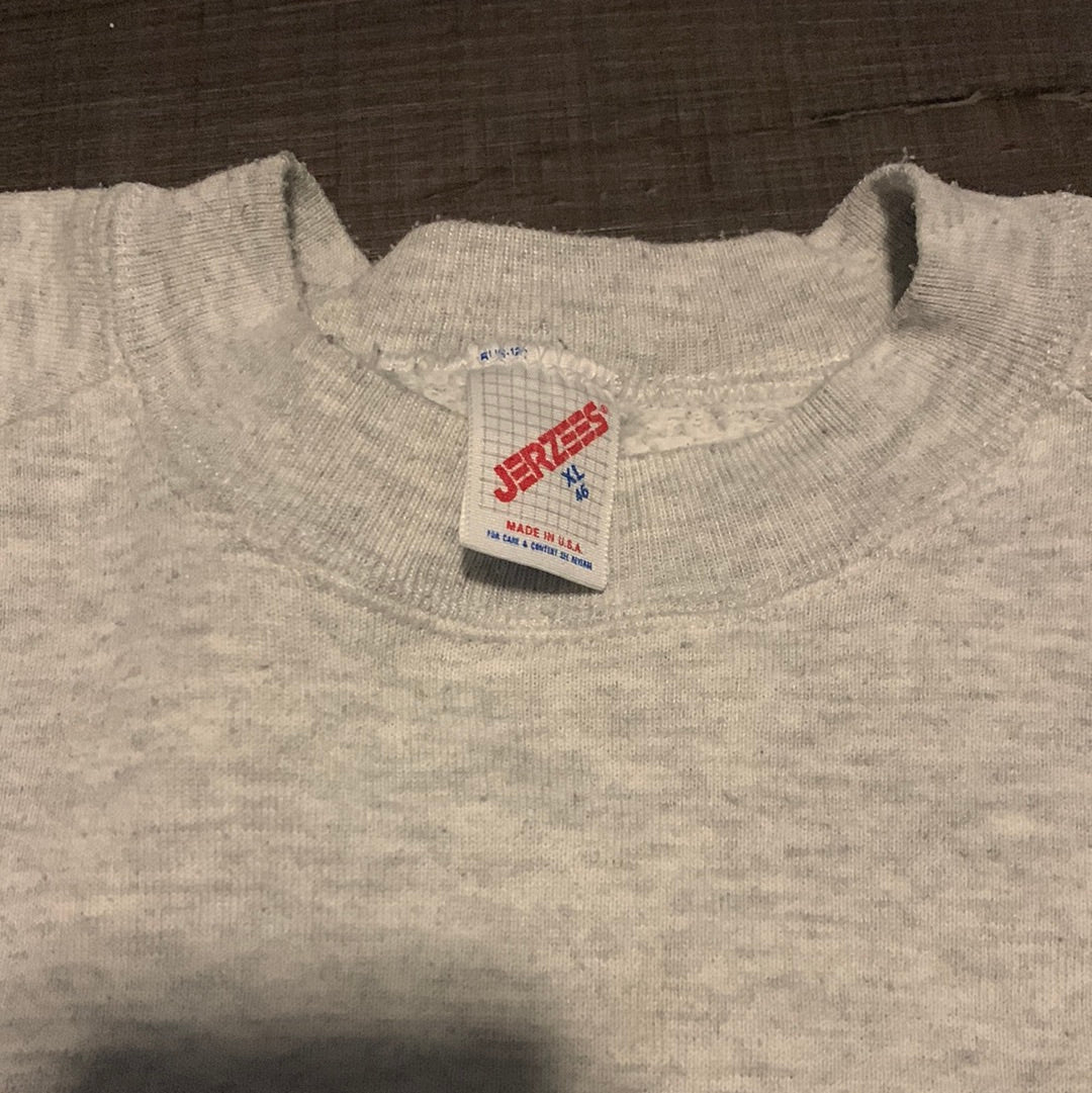 Jersey de cuello redondo Jerzees Boh de los años 90 - 22" x 23"