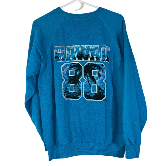 80's Hanes Hawaii 88 Crewneck Sweatshirt - Medium - 20.5” x 23.5”
