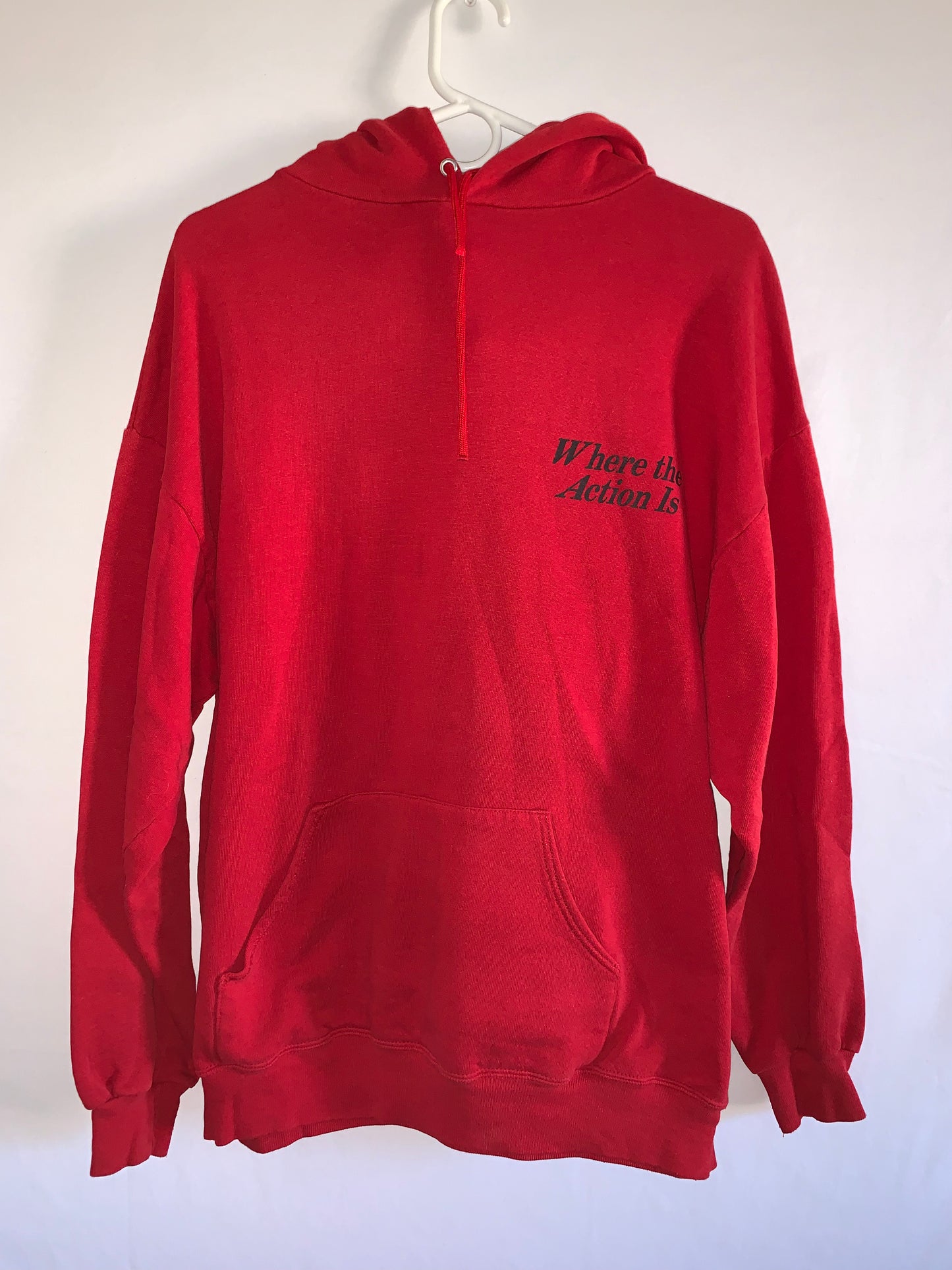 90's Where the Action Is Hoodie - Large - 22” x 26”