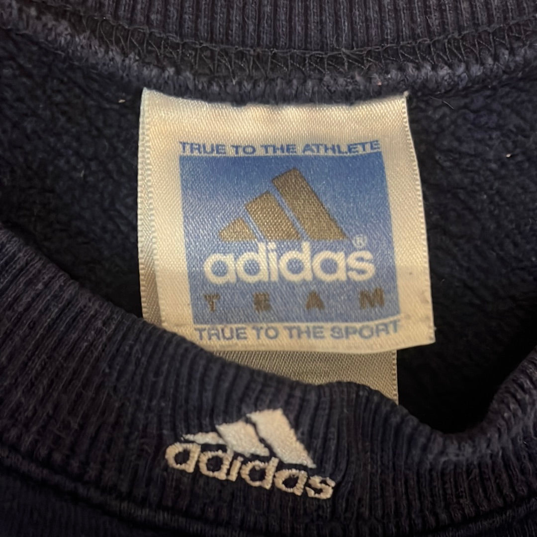 Cuello redondo Adidas de los 90 - XL 27" x 28.5"