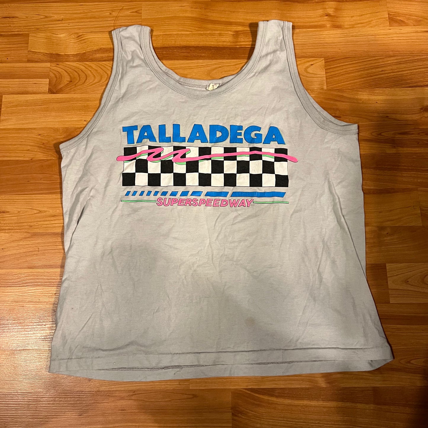 Camiseta sin mangas Talladega Superspeedway de los años 80/90 - Mediana - 21.5" x 21"