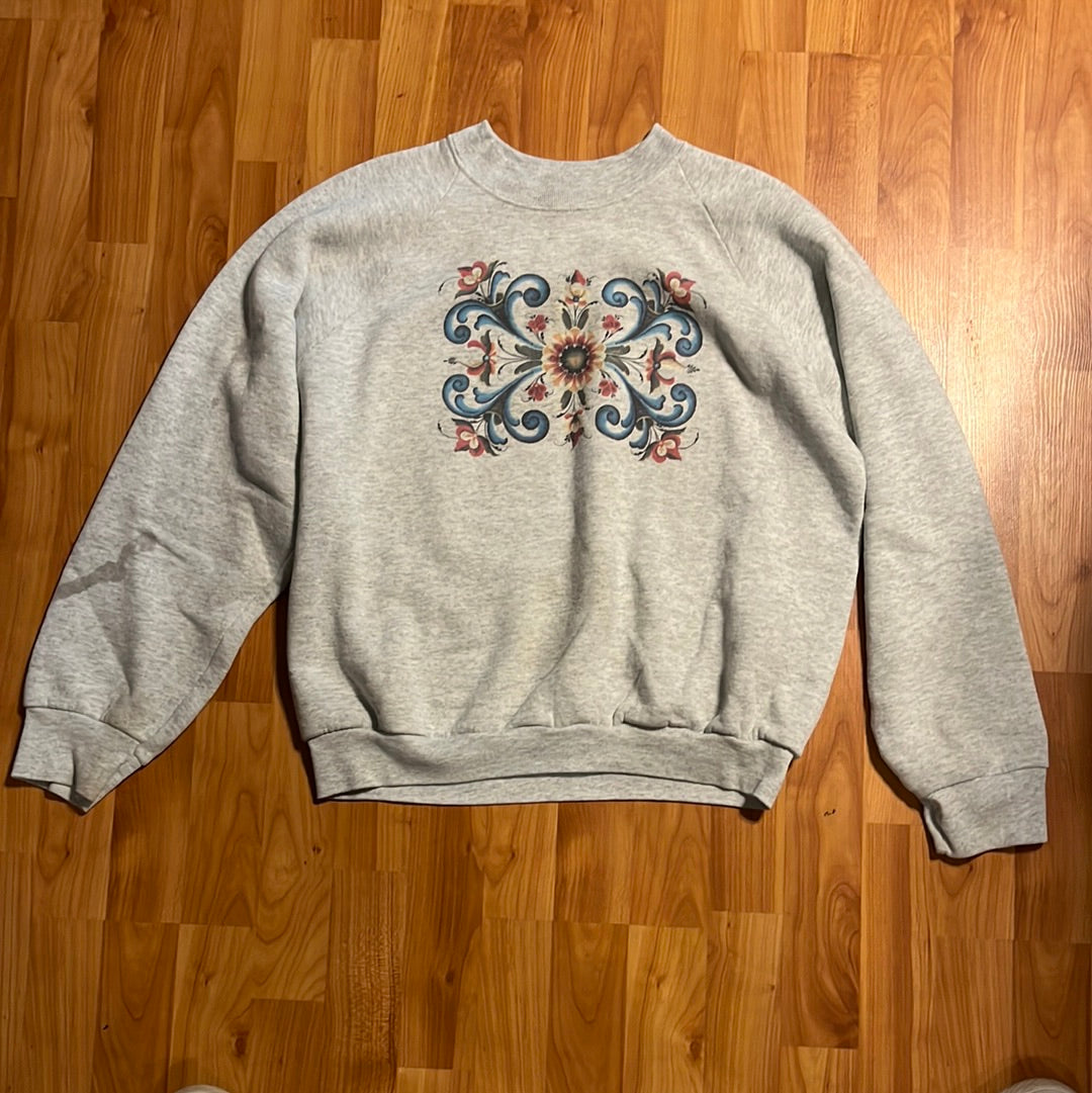 90's Boxy Cool Print Crewneck - 21.5” x 22.5”