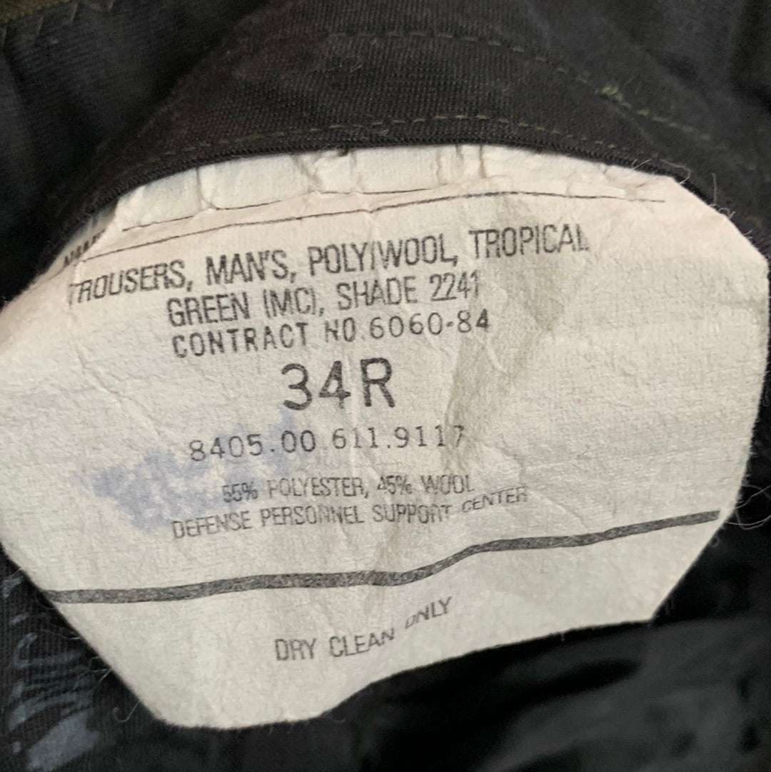 Pantalones militares de polilana tropical - 34” x 29”