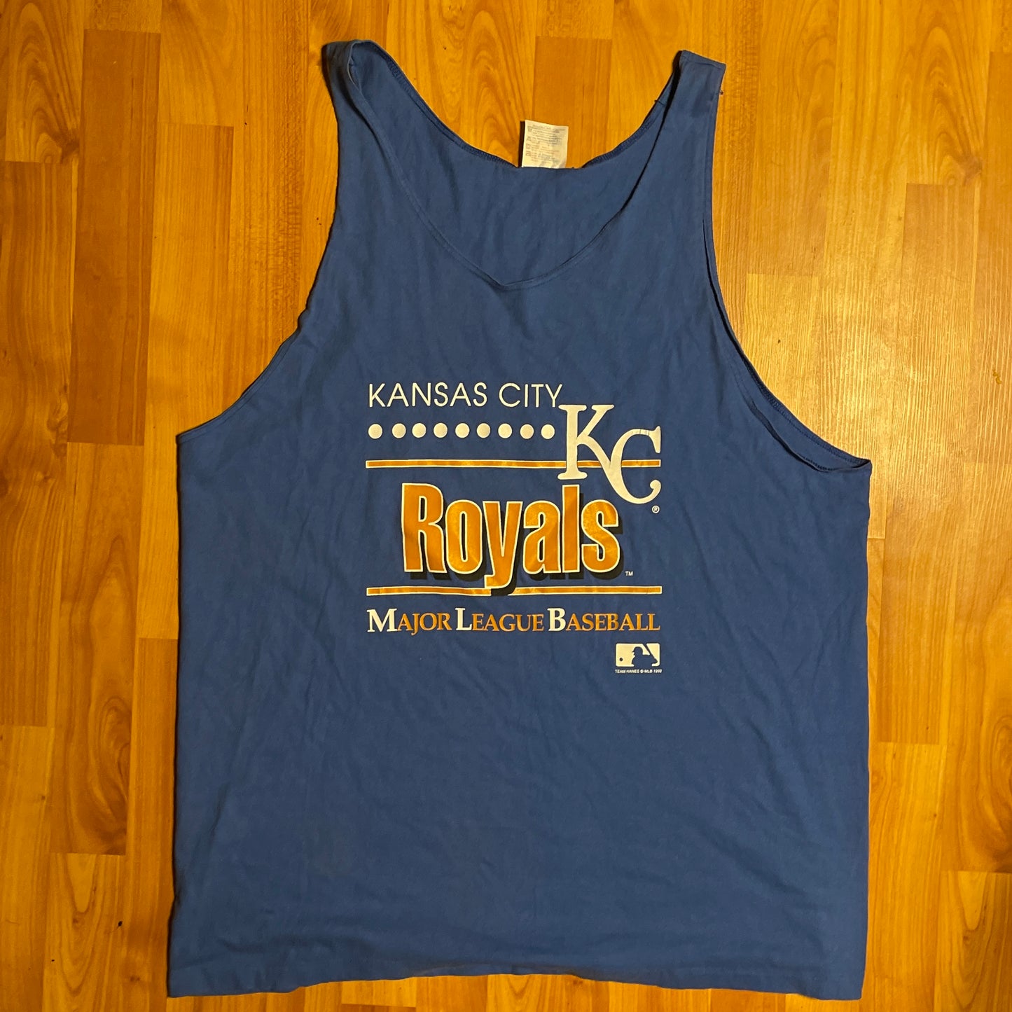Camiseta sin mangas KC Royals de los 90 - Extragrande - 25" x 28"