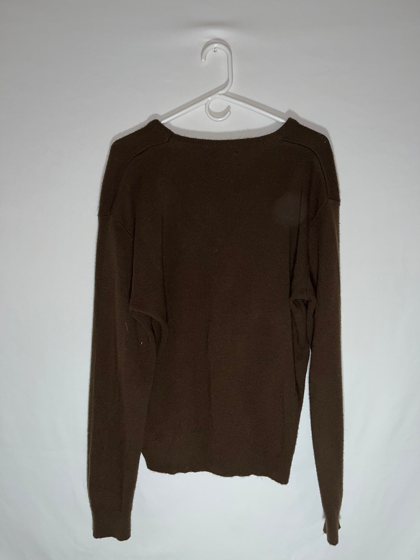 80's Jantzen V Neck Sweater - Large - 22” x 25”