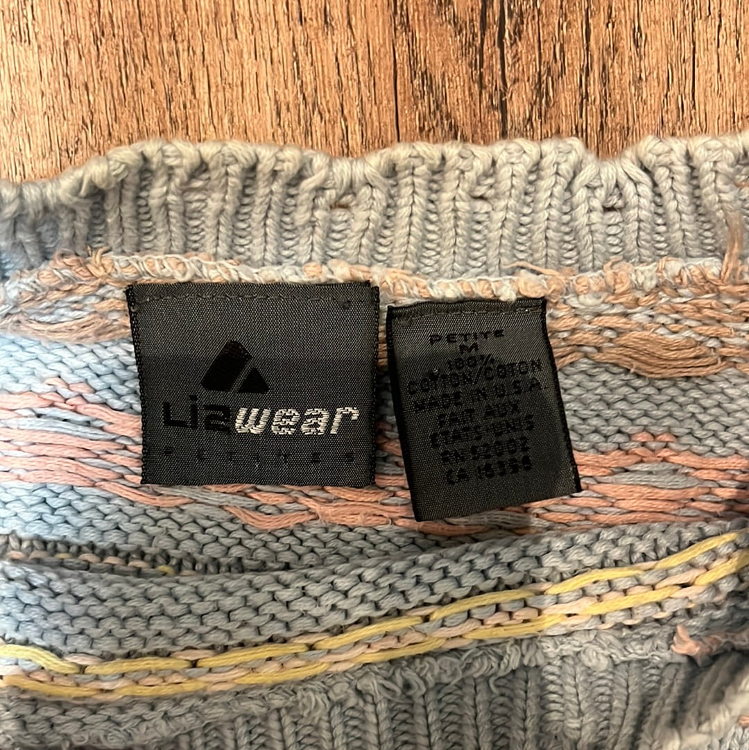 Suéter Lizwear de los 90 - 19.5” x 20.5”