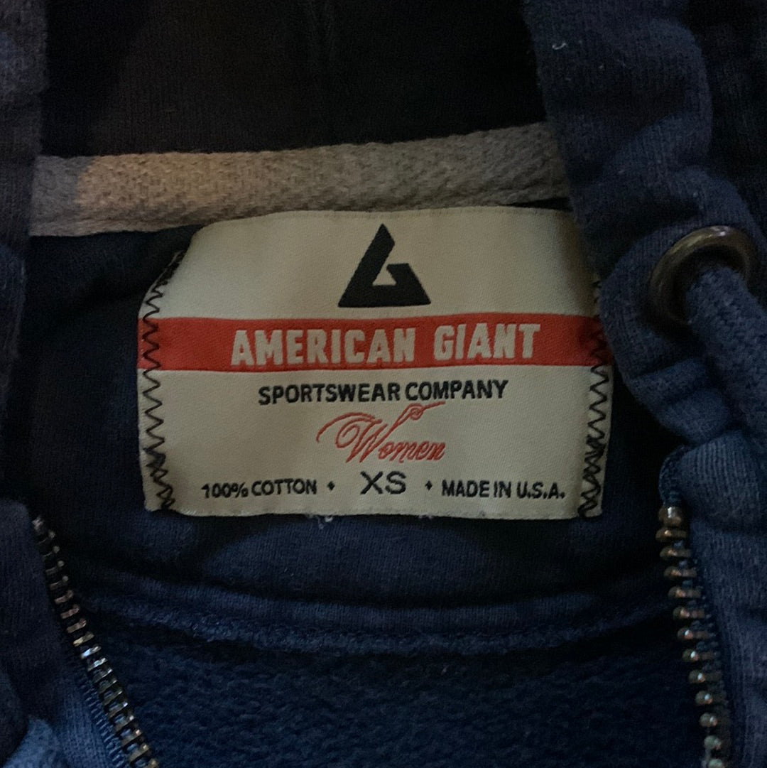 90's American Giant Zip Up Hoodie - 18” x 21”