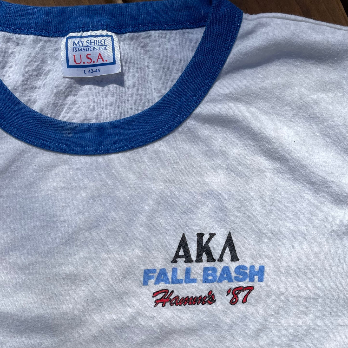 1987 Trashed at Bash Ringer T-shirt - L