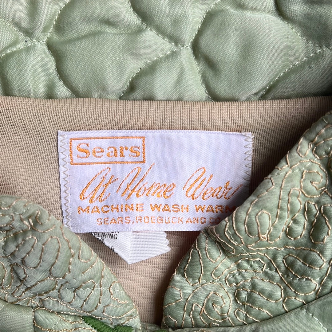Abrigo largo Sears Puffer de los años 70 - Mediano - 20" x 40"