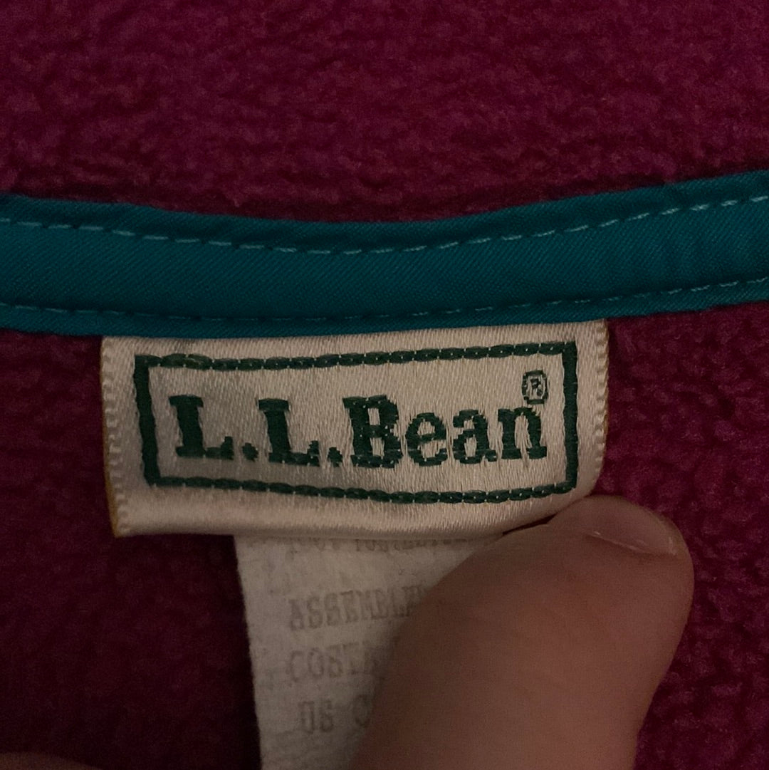 LL Bean Quarter Button Up Fleece - Medium - 21” x 21”