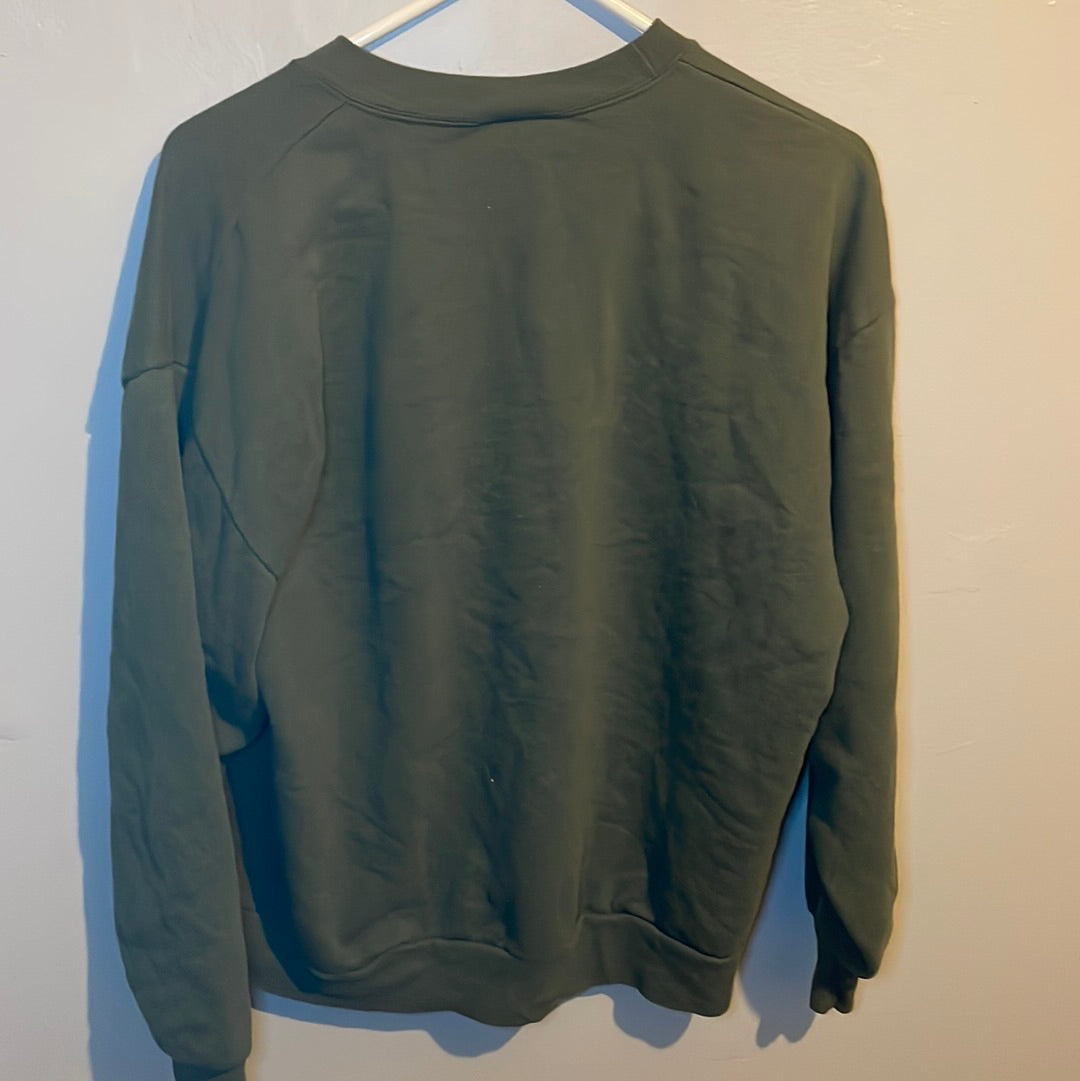 Cuello redondo verde Jerzees - Grande - 22 "x 25"