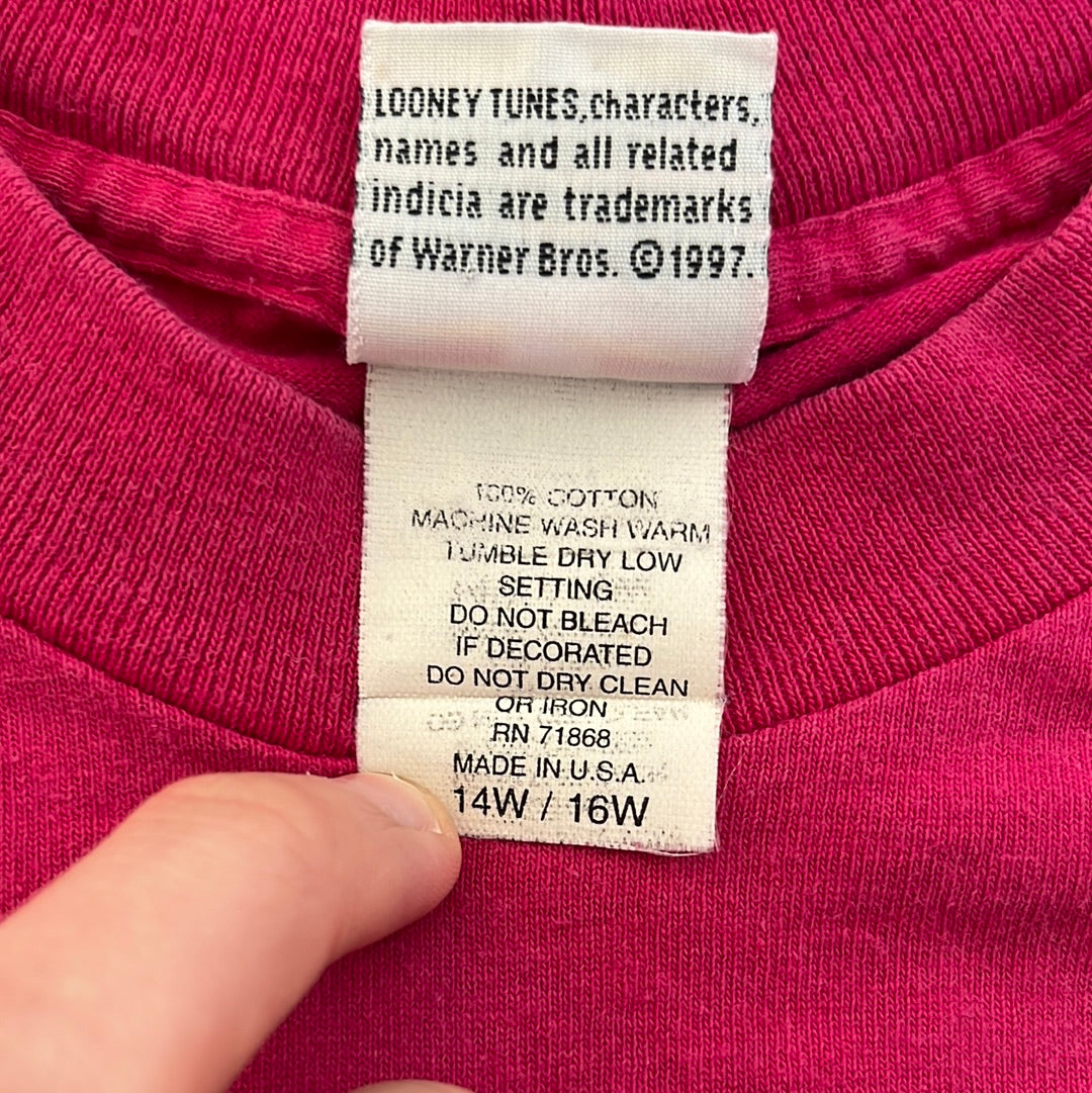 90's Looney Tunes Tweety Tshirt - Medium - 21.5” x 28”