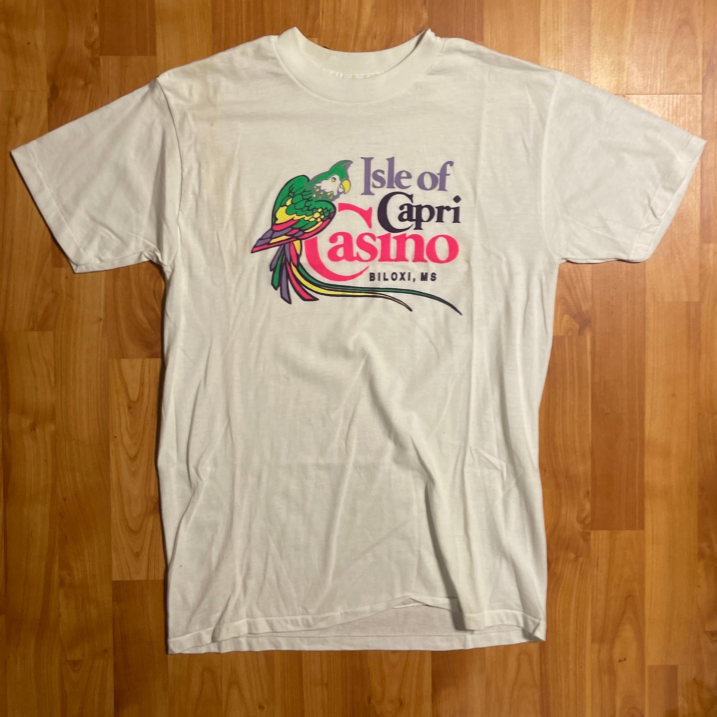 Camiseta de la Isla de Capri de los 90 - 19.5” x 28”