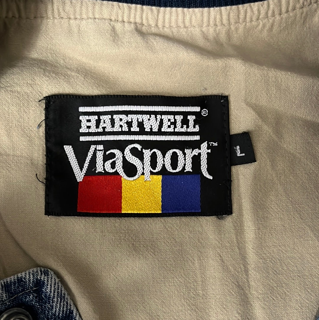 Hartwell Viasport Denim Bomber Jacket - XLarge - 25” x 27”