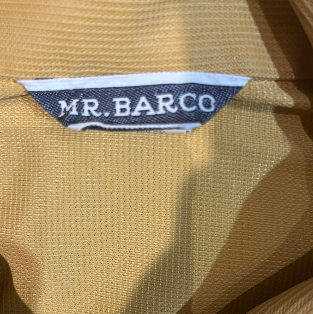 Camisa de manga corta con cremallera de los años 70 - Mediana - 21" x 29.5"