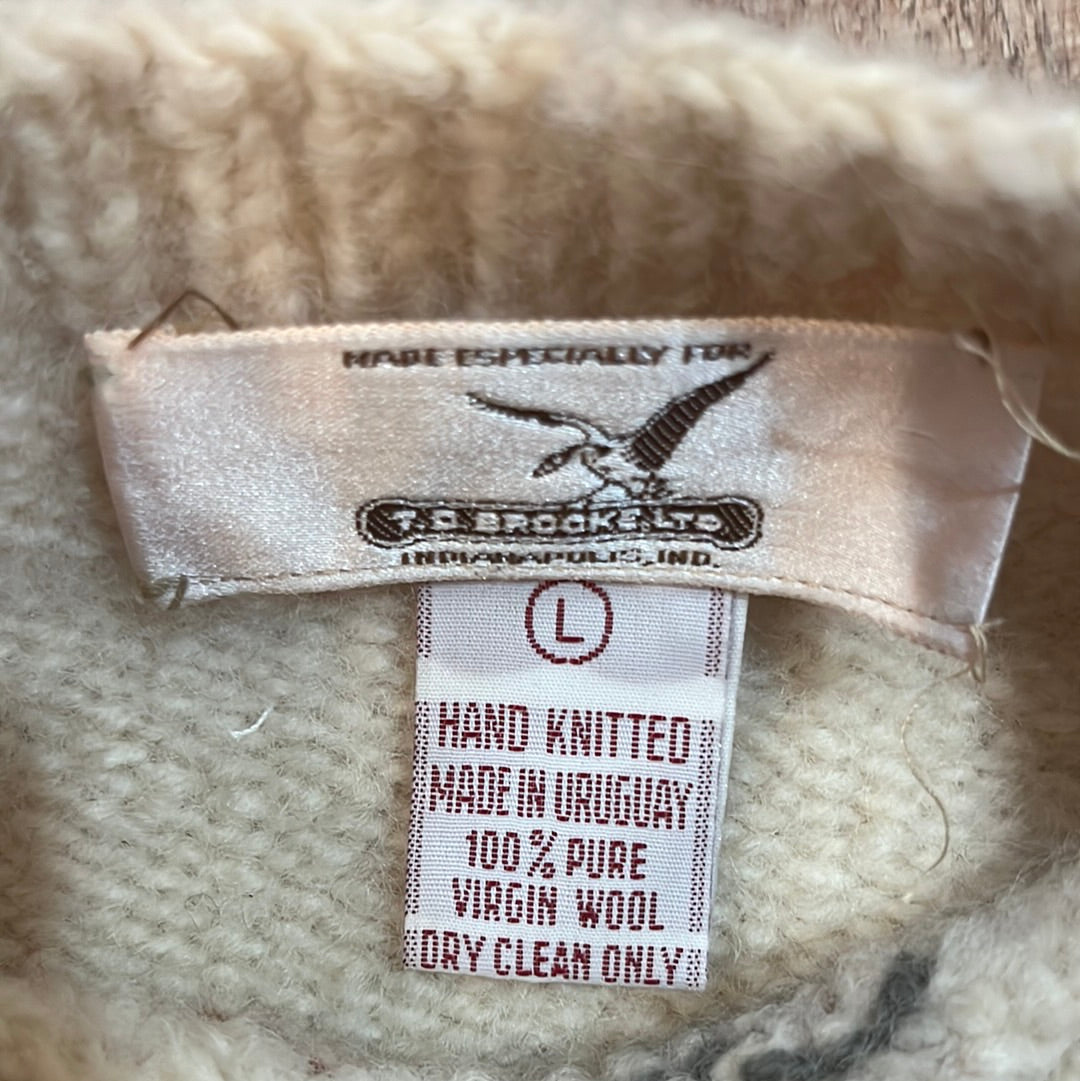 Wool Bird Sweater - 18” x 18”