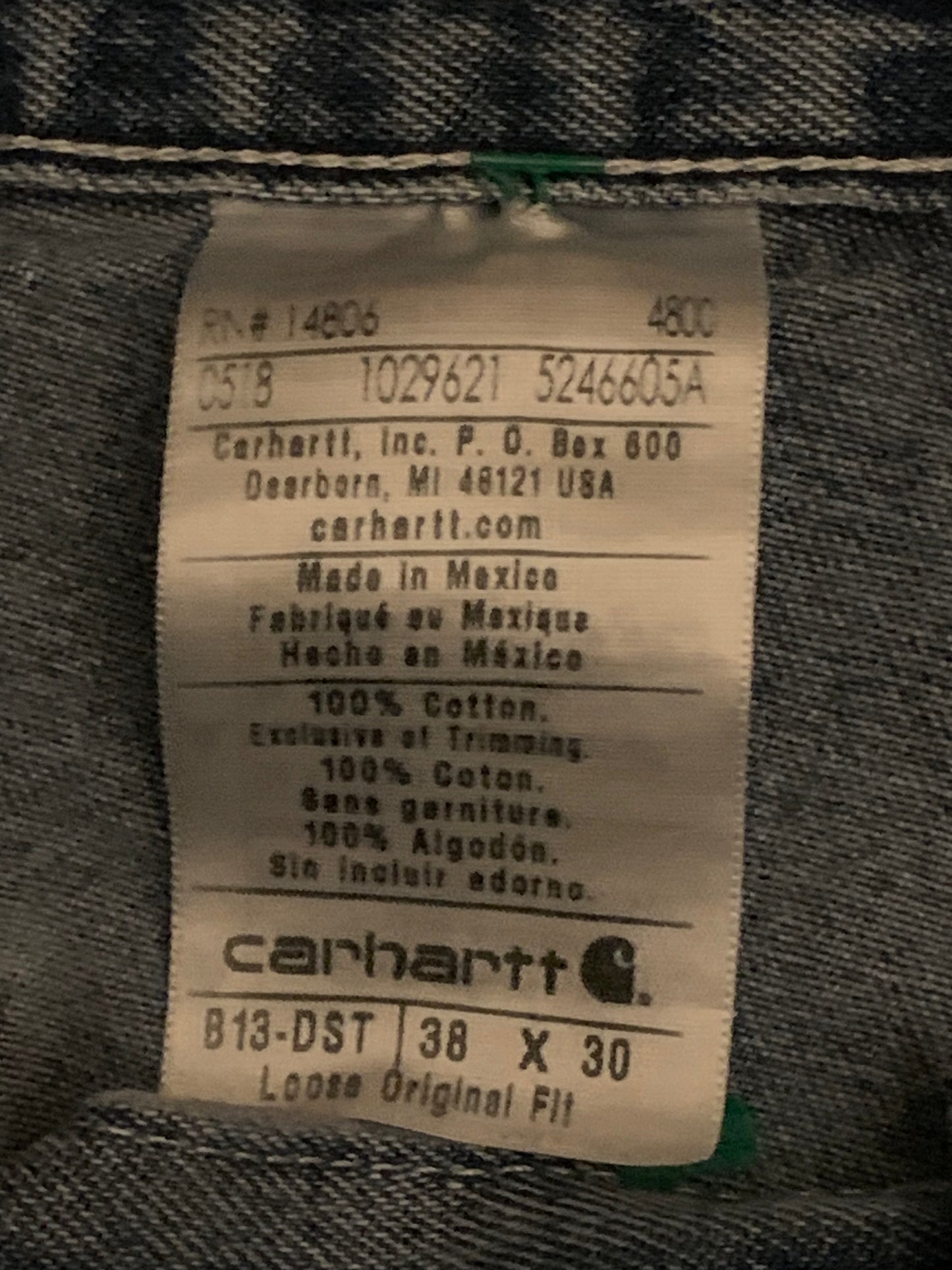 Carphartt Denim - 38” x 27.5”