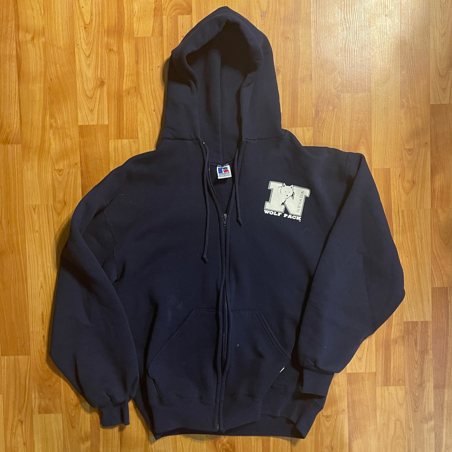 90s Russell Athletic Nevada Wolf Pack Zip-up -20" x 26"