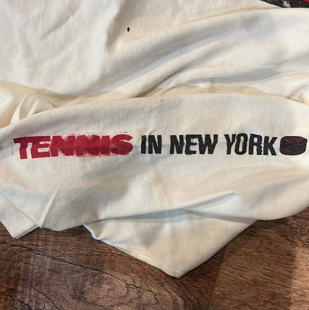 Camiseta de manga larga de tenis Nike Anarchy Rules de los años 90 - 22" x 29"