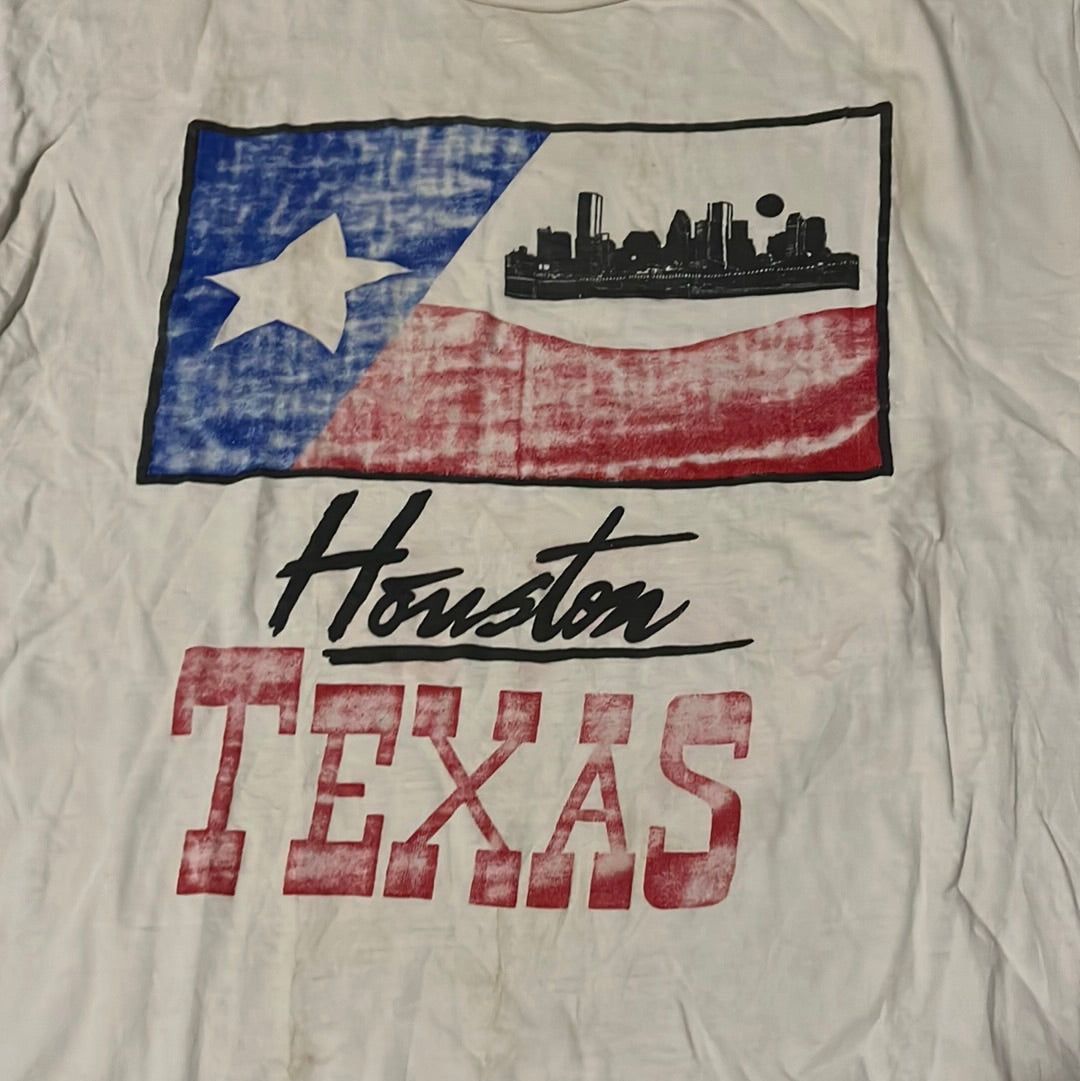Camiseta Houston Texas de los años 80 - 22" x 25"