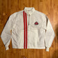 70/80's Swingster Pearl Light Gas Station Zip Up Windbreaker Jacket - Large - 23” x 27”