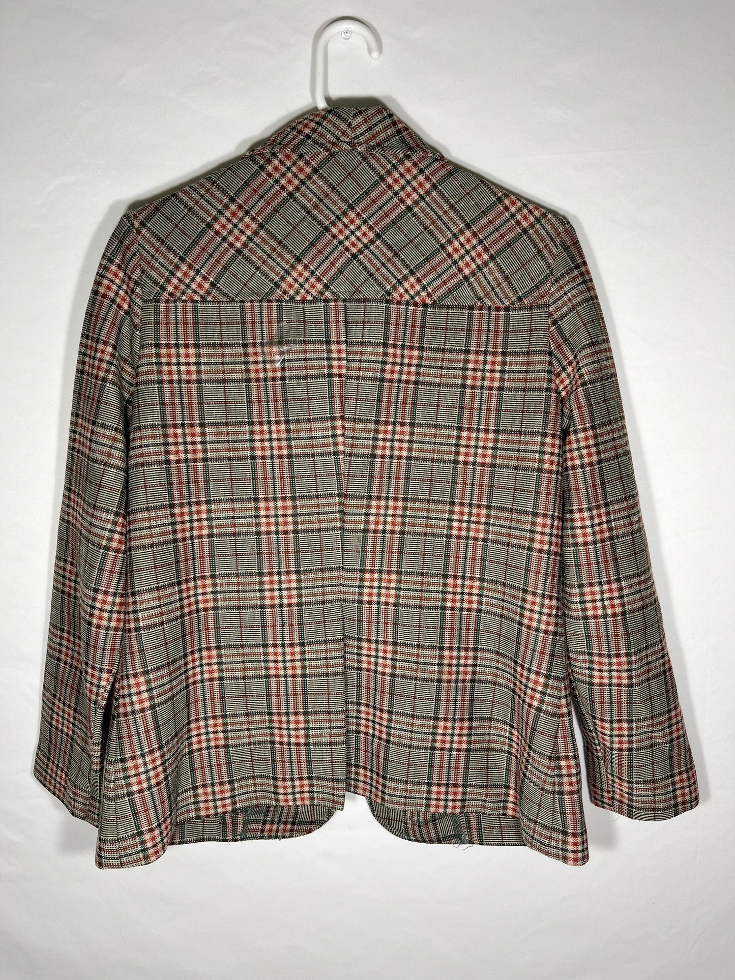 80's Plaid Blazer - XSmall - 17.5” x 24”