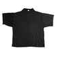 80/90’s(?) La Playa Mock Neck Black Boxy Cropped Blank Tshirt - Small - 18” x 21”