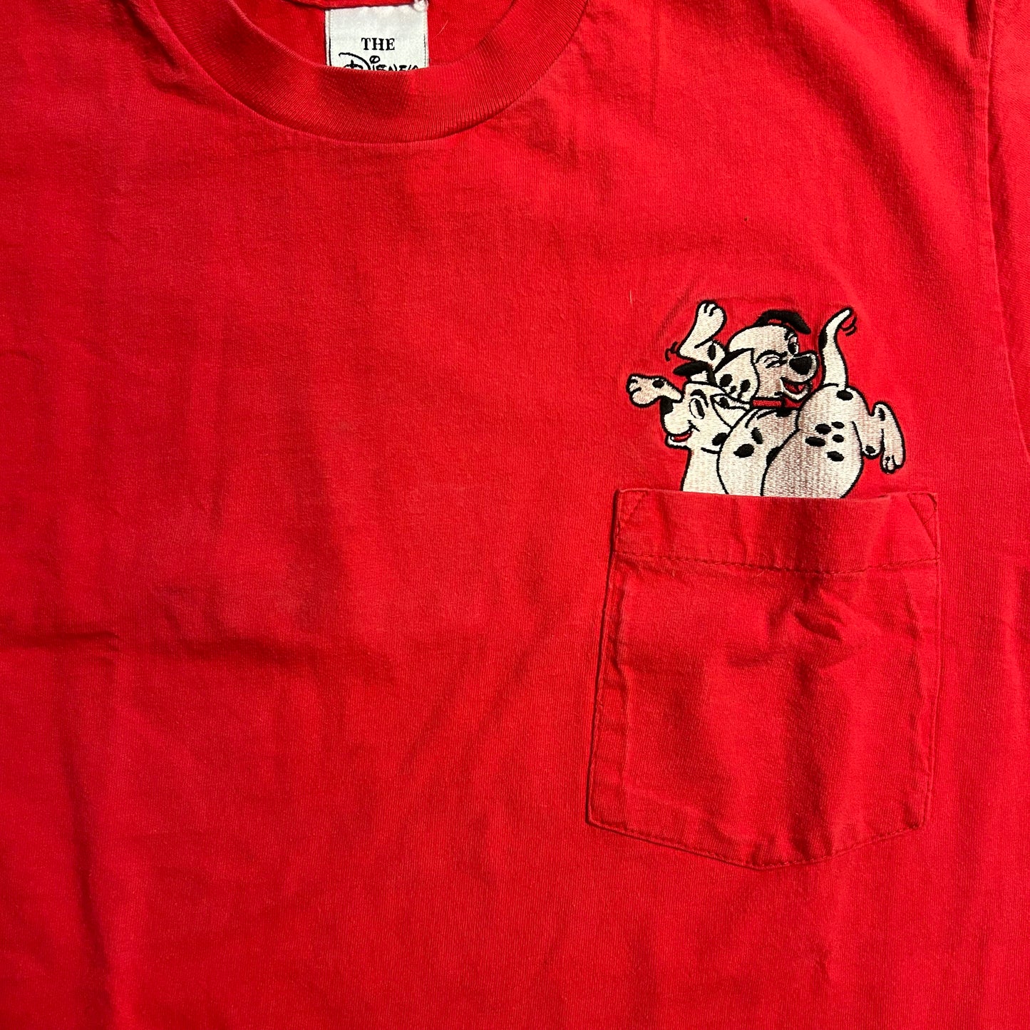 90’s Disney Store 101 Dalmatians Pocket Tshirt - Small - 19” x 28”