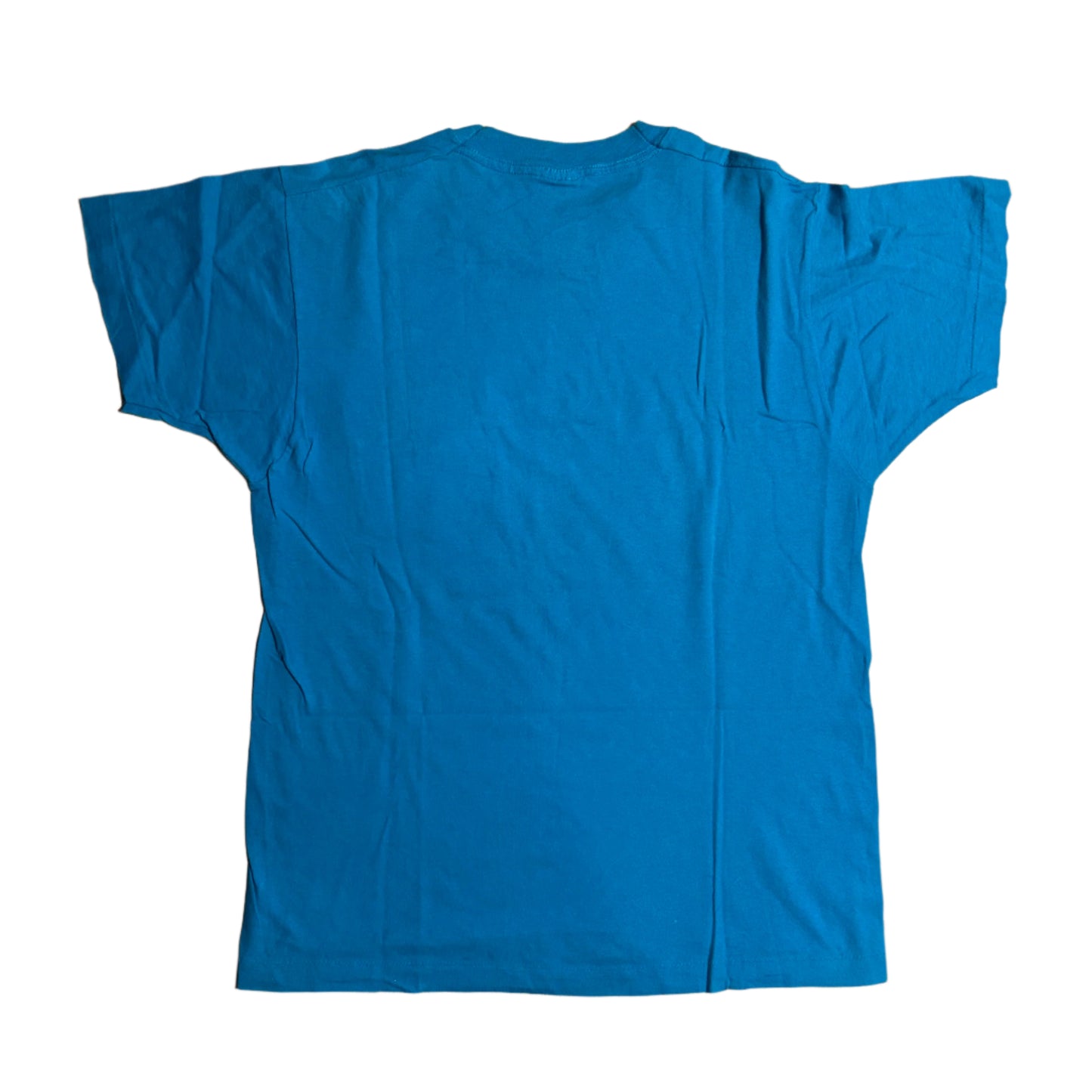 90’s FOTL Single Stitch Teal Blank Pocket Tshirt - Small - 19.5” x 27”